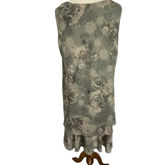 R&M Richards Vintage One Piece Dress Sz 16 Petite - Picture 3 of 11